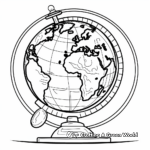 Country Highlight Globe Coloring Pages 2