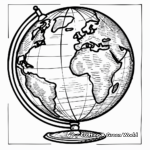Country Highlight Globe Coloring Pages 3