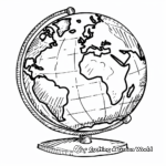 Country Highlight Globe Coloring Pages 4