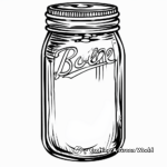 Countryside Mason Jar Coloring Pages 1