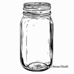 Countryside Mason Jar Coloring Pages 2