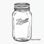 Countryside Mason Jar Coloring Pages 4