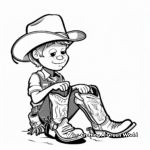 Cowboy Boot Coloring Pages 3