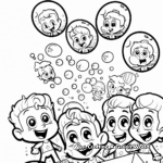 Crafty Bubble Guppies Coloring Pages 3