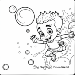 Crafty Bubble Guppies Coloring Pages 4