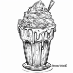 Creamy Caramel Sundae Coloring Pages 2