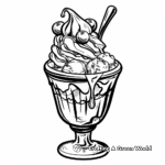 Creamy Caramel Sundae Coloring Pages 4