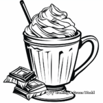 Creamy Hot Chocolate Coloring Pages 1