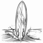 Creative Asymmetrical Surfboard Coloring Pages 4