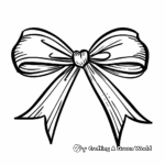 Creative Bow Ribbon Coloring Pages 1