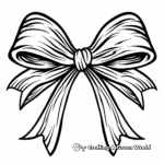 Creative Bow Ribbon Coloring Pages 4