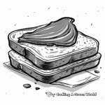 Creative Nutella on Toast Coloring Pages 3