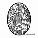Creative Oval-Shaped Abstract Art Coloring Pages 1