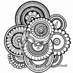 Creative Paisley Mandala Coloring Pages 4