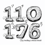Creatively Designed Numbers 1-10 Coloring Pages 1