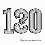 Creatively Designed Numbers 1-10 Coloring Pages 2