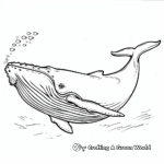 Creatures of the Deep: Full Size Whale Coloring Pages 3