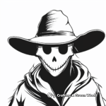 Creepy Scarecrow Blank Face Coloring Pages 3