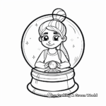 Crystal Ball Fortune Teller Magic Coloring Pages 2