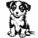 Cuddly Collie Puppy Coloring Pages 3