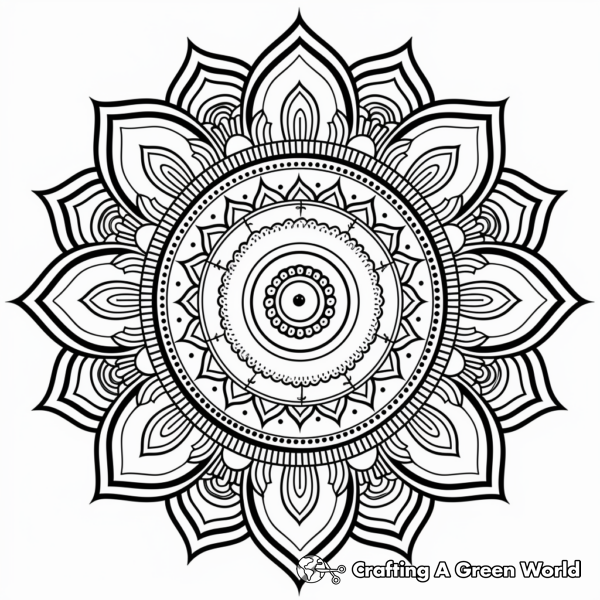 Mandala For Kids Coloring Pages - Free &amp; Printable!