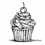 Cupcake and Sweets Dessert Coloring Pages 3