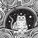 Cute and Detailed Galaxy Patterns Hard Coloring Pages 1