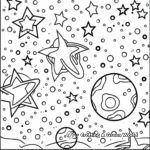 Cute and Detailed Galaxy Patterns Hard Coloring Pages 4