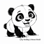 Cute and Simple Baby Panda Coloring Pages 3