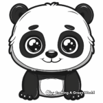 Cute and Simple Baby Panda Coloring Pages 4