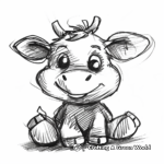 Cute and Simple Farm Animal Coloring Pages 2