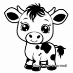 Cute and Simple Farm Animal Coloring Pages 4