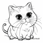 Cute and Soft Plushie Cat Coloring Pages 4