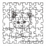 Cute Animal Puzzle Coloring Pages for Children 1