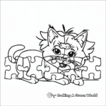 Cute Animal Puzzle Coloring Pages for Children 4