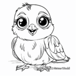 Cute Baby Bluebird Coloring Pages 1