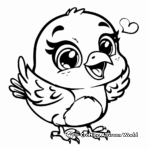 Cute Baby Bluebird Coloring Pages 4