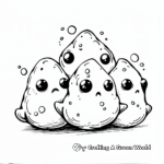 Cute Blobfish Babies Coloring Page 1
