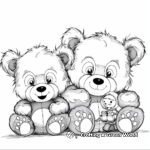 Cute Build a Bear Family Coloring Pages 1