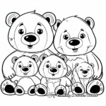 Cute Build a Bear Family Coloring Pages 2