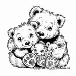 Cute Build a Bear Family Coloring Pages 4
