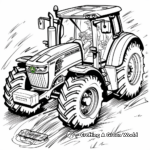 Cute Chibi John Deere Tractor Coloring Pages 2
