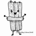 Cute Churros Fiesta Coloring Pages 3