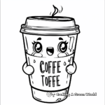 Cute Coffee Quote Coloring Pages 1