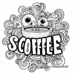 Cute Coffee Quote Coloring Pages 4