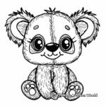 Cute Felt Animal Coloring Pages 3
