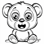Cute Hard Coloring Pages of Cartoon Characters 1