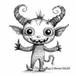 Cute Little Imp Demon Coloring Pages 3