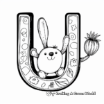 Cute U for Uakari Coloring Pages 3