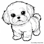 Cuteness Overload: Lisa Frank Bichon Frise Puppy Pages 2